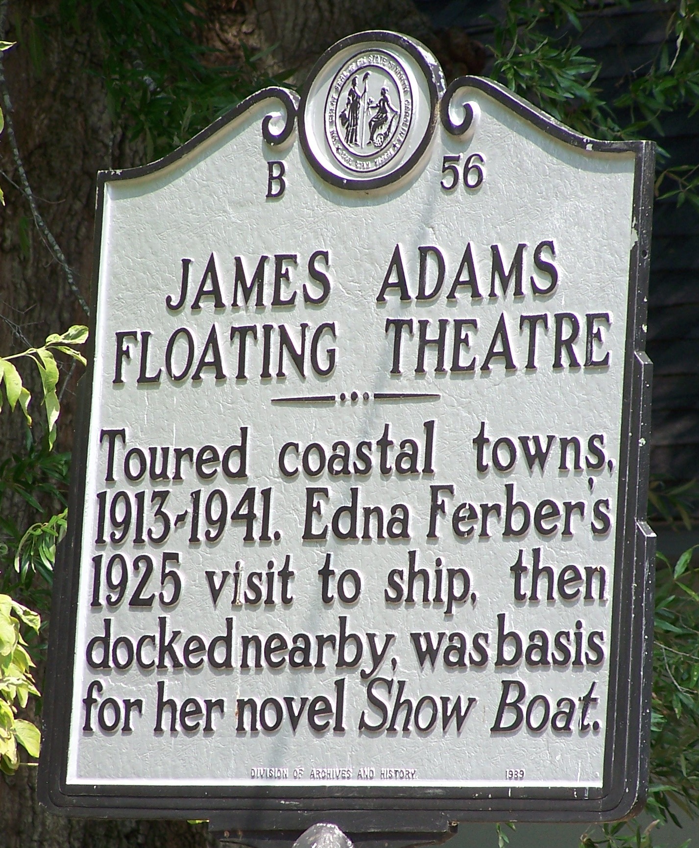 James Adams Historical Marker in Bath